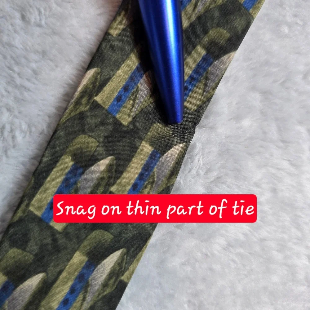 Daniel Hechter‎ Mens Green Geometric Silk Necktie Abstract Professional 4